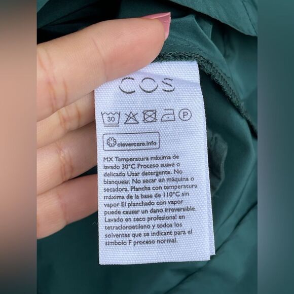 COS volume sleeve waisted dress size 4 - Picture 11 of 16